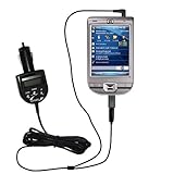 2nd Generation Audio FM Transmitter plus integrated Car Charger for the HP iPaq 110 with Gomadic TipExchange Technology