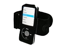 iGadgitz Black Neoprene Sports Armband for Apple iPod Nano 4th Gen Generation 4G Nano-Chromatic 4GB, 8GB & 16GB