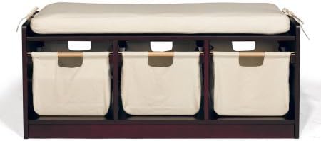 WonkaWoo Deluxe Children's Storage Bench, Espresso