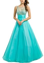 Beaded Belted Sweetheart Cocktail Tulle Evening Dress/Party Dress 
