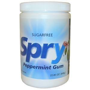 Spry Peppermint Xylitol Chewing Gum 600 Count by Spry Peppermint Xylitol Chewing Gum 600 Count