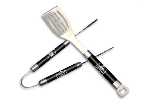 NFL Oakland Raiders Barbeque Tongs and Spatula Set