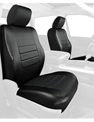 Automotive Parts and Accessories: Fia Front Bucket Custom Fit Seat Cover - Leatherette (Solid Black) - Fia