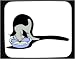Decorated Mouse Pad with eating, cat, feline, drinking, lapping