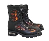Women's Motorcycle Fire Starter Lace Up Boot - Size : 7 1/2