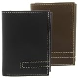 Nautica Men's Leather Trifold Wallet with Valet Box