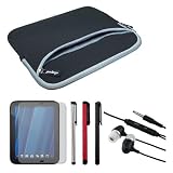 High Quality HP TouchPad 9.7-Inch Clear Screen Protector Guard + Earphone Headset w/mic + Stylus Pen(3 PACK) + Black Dual Pocket Carrying Case for HP Touchpad 9.7 High Quality HP TouchPad 9.7-Inch Clear Screen Protector Guard + Earphone Headset w/mic + Stylus Pen(3 PACK) + Black Dual Pocket Carrying Case for HP Touchpad 9.7