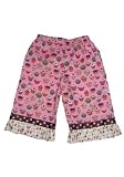 Cupcake Dots & Ice Cream Ruffles Girls Capri Pants