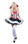 Womens SM (5-7)- Red Queen of Hearts w/ Card Stockings (No Tiara)