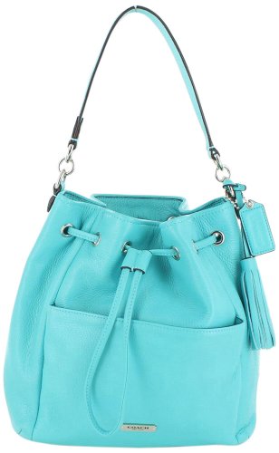 NWT Coach Leather Crossbody Shoulder Duffle Drawstring Handbag F27003