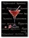 Kitchen & Housewares : Peppermint Martini by Janet Kruskamp 5"x7" Art Print Poster