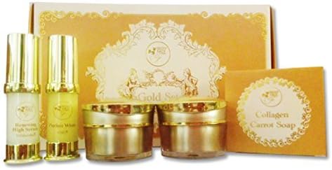 Beauty Set : Gold Set By Freshy Face Seth Gold for Skin Whitening Rebound 1 Set [Free Facial Hair Epicare Spring A1Remover]