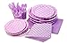LolliZ® Party Pack for 8, Lavender/Polka Dots Design