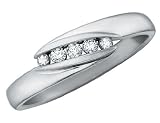 Diamond Promise Ring 1/10 Carat (ctw) in White Gold