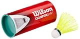 Wilson Badminton Nylon Federbälle Championship 3er Dose 77 (slow)