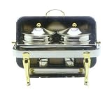 Review Winco 108AS / Vintage Line Oblong Chafer with Two 5 Quart Soup Tureen
