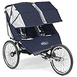 2007 Performance Series Double Stroller - color: Navy/Silver