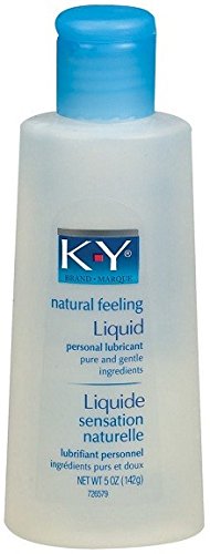 K-Y KY Liquid Personal Lubricant Natural Feeling Pure and Gentle : Net Wt 5 Oz 142 g