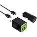 DigiPower SP-PKAND Home and Car Power Kit for Android - Charger - Retail Packaging - Black