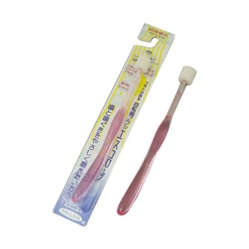 ブラシ部を回転させて歯垢をかき出す回転歯ブラシ　エスコロータ　ピンク