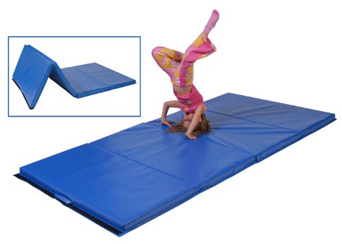 4' X 8' X 2 MADE IN THE USA Blue Tumbling Mat V4 PHTHALATE FREE, MEETS CPSIA 2008 LAW