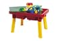 Children's Summer Fun Multi-Use Table: Sand and Water Box Activity Center with 8 Play Toys