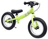 bike*star 30.5cm (12 Inch) Kids Learner Balance Beginner Run Bike Sport - Green
