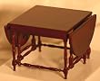 SaLe!!! Dollhouse Miniature Mahogany Handcarved Drop Leaf Table