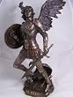 Archangel Saint Michael Statue Real Bronze Powder Cast Sculpture 12 &frac12;-inch