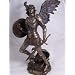 Archangel Saint Michael Statue Real Bronze Powder Cast Sculpture 12 �-inch