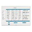 Magna Visual NMW-3648G Magna Visual Changeable Planner Kit, Porcelain-On-Steel, 48x36, WE/Silver Frame