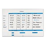 Magna Visual NMW-3648G Magna Visual Changeable Planner Kit, Porcelain-On-Steel, 48x36, WE/Silver Frame