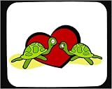 Mouse Pad with body, individuals, individual, heart, reptile, couple, humans, person, human, persons, people, turtle, love