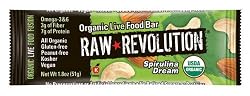 Raw Revolution Organic Live Food Bars, Spirulina Dream, 1.8-Ounce Bars (Pack of 12)