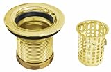 Belle Foret Junior Basket Strainer Drain Polished Brass