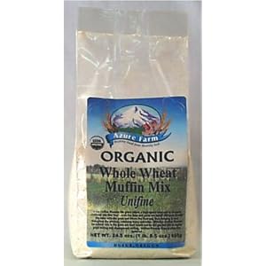Azure Farm Muffin Mix, Whole Wheat, Organic (Pack of 3)