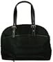 Baggallini Barcelona Bag Black Pebble Finish Gorgeous Leather Trimmed Big Tote, Overnighter