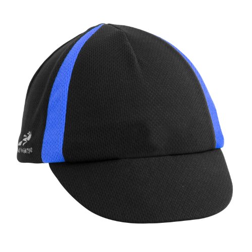 Headsweats Cadence Cycling Bike Cap, One Size Fits All, Black/Royal On Sale
