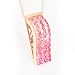 14K Graduated Pink Sapphire Slide