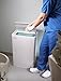 Janibell M400BW ABS 15-Gallon Hygienic Hands-Free Foot Pedal Operated Waste Disposal System, Rectangular, 10-1/4