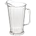 Cambro P64CW 64 oz Capacity, Camwear Clear Polycarbonate Tapered Pitcher