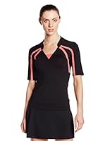 Naffta Camiseta Manga Corta Tennis&Paddle (Negro / Coral)