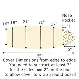Whitney Design 7353 Replacement 18 X 53 Ironing Board Pad and Cover