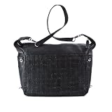 Sac port&eacute; &eacute;paule LUCA Noir, sign&eacute; FEYNSINN - besace hobo en cuir