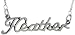 Sterling Silver  HEATHER  Name pendant