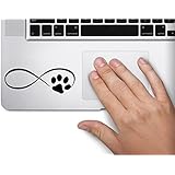 Infinity Paw Print Symbol Decal Funny Dog Pet Laptop Skin Macbook Trackpad Keypad Sticker Window