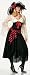 Sexy Halloween Costume Female Lady Pirate Swashbuckler Buccaneer Girl Long Skirt Dress Outfit