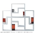 シェルフ パズルラック ホワイト 高いインテリア性/NWS 558WH