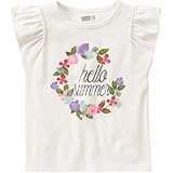 クレイジーエイト Crazy 8/ Helloサマーティ アイボリー トップス半袖Tシャツ 6～12ヶ月【並行輸入】