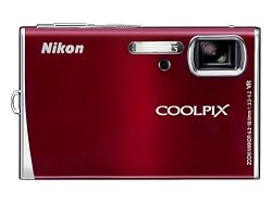 Nikon Coolpix S52 9MP Digital Camera Zoom with 3x Optical Vibration Reduction Zoom (Red)